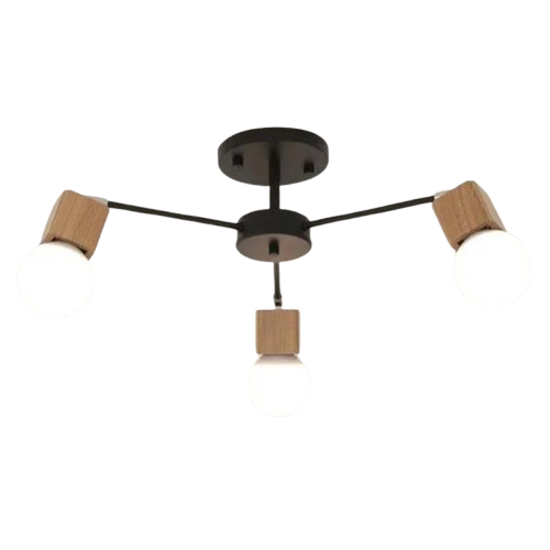 Люстра в скандинавському стилі Retro-3 Чорний