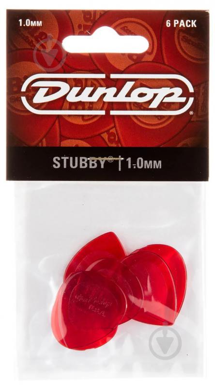 Медиаторы Dunlop 474P1.0 Stubby Jazz Player's Pack 1.0 mm (6 шт.)