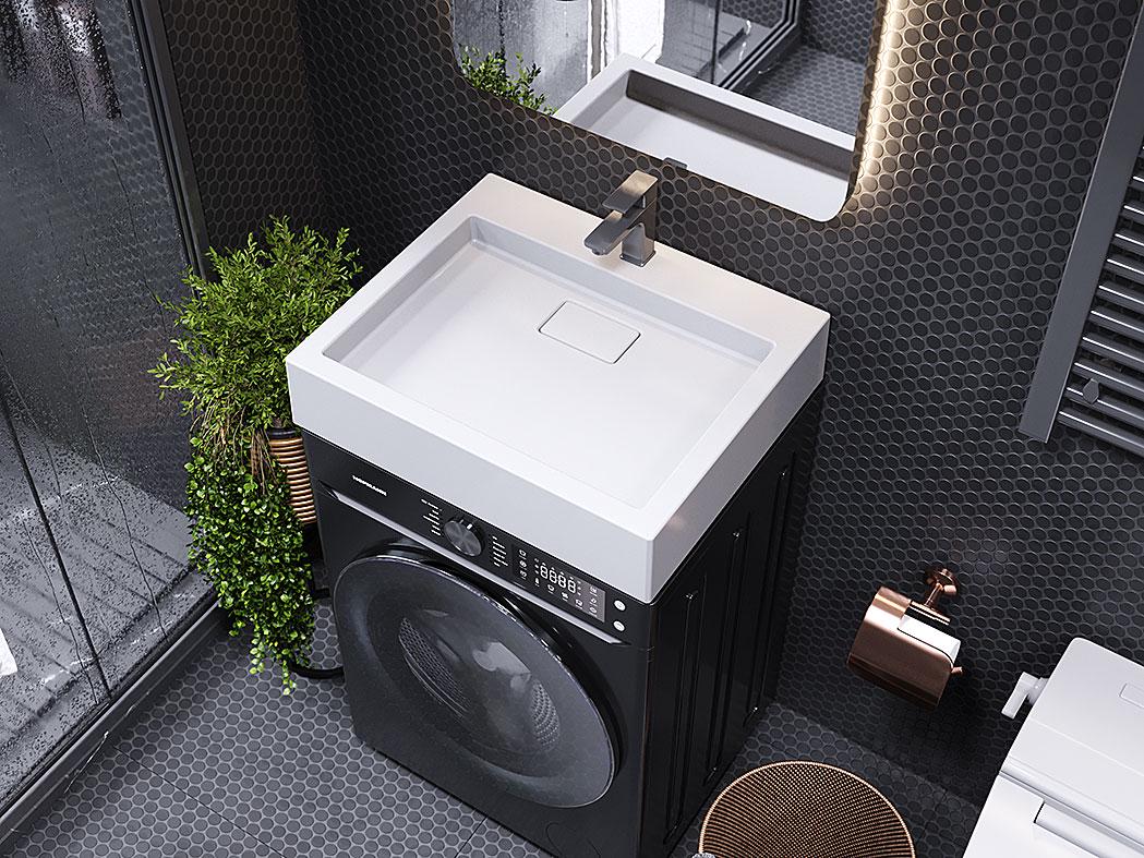 Умивальник на пральну машину Luxor Line Білий (743) - фото 2