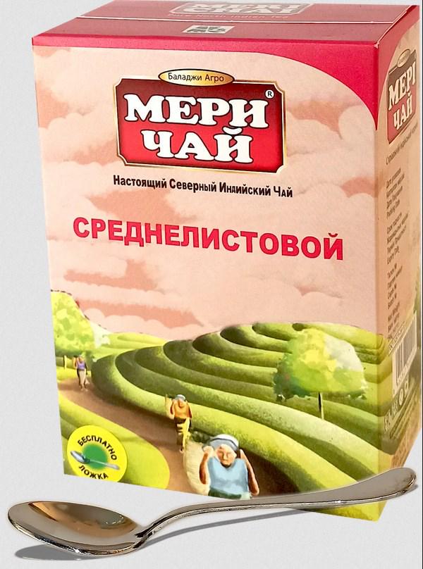 Индийский черный чай среднелистовой Мери Чай 100 г/ложка (8902347001929)