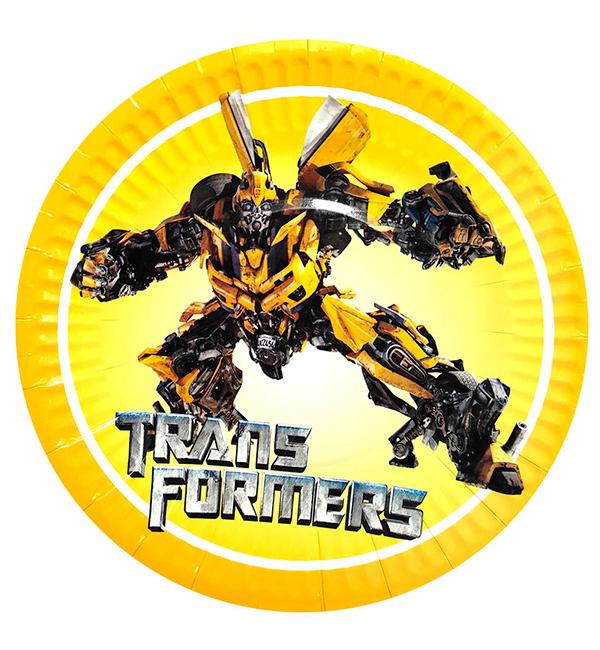 Одноразовые тарелки Transformers 10 шт. 18 см Одноразовые тарелки Transformers 10 шт. 18 см