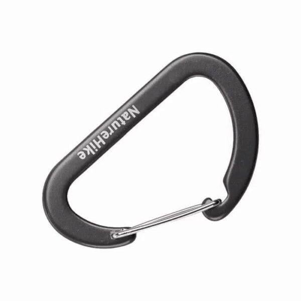 Карабин многофункциональный 65 мм 2 pack Naturehike NH15A002-H Black (6927595717127)