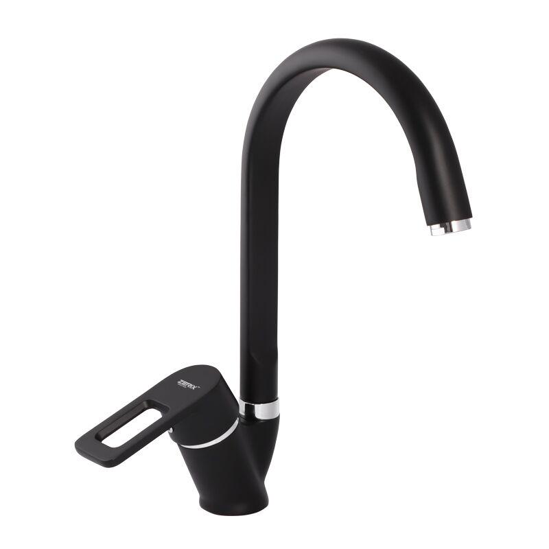 Смеситель для кухни Zerix Z5130-6 Black (ZX0356)