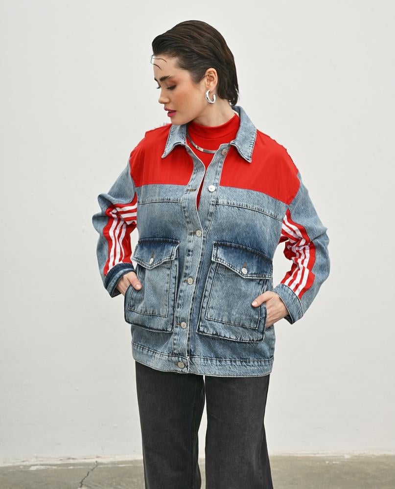 Куртка женская Veto Jeans VT2786х59 S Синий/Красный (25685810) Куртка женская Veto Jeans VT2786х59 S Синий/Красный (25685810)