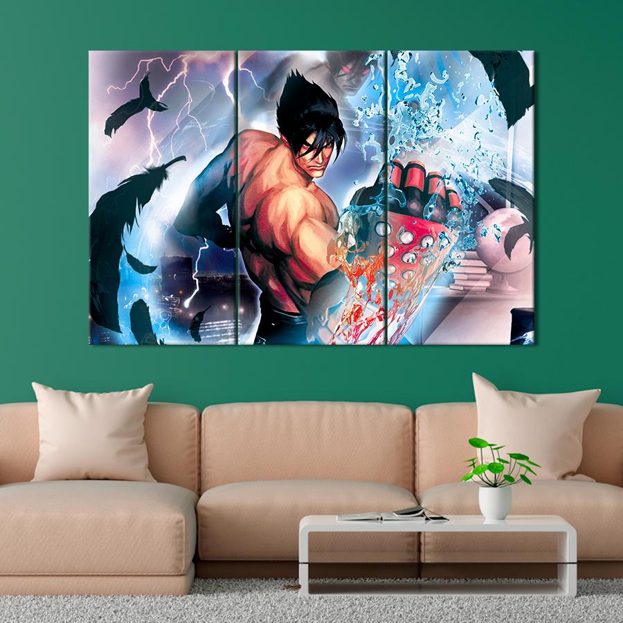 Настенний декор Знаменитый Дзин Кадзама из игры Tekken 156x100 см (A233-3)
