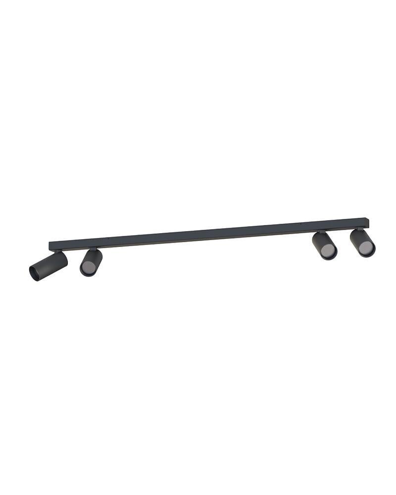Спот поворотный Nowodvorski 10739 Fourty IV GU10 4x10W IP20 Черный (23928669)