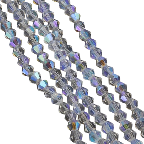 Бусины хрустальные Биконус АВ+ 2,3х3 мм 160 шт. (БИ0002к51)