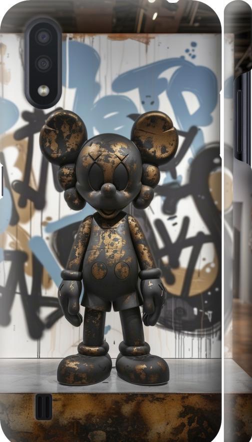 Чехол на Samsung Galaxy A01 A015F Bronze kaws v2 (6098m-1842-42517)