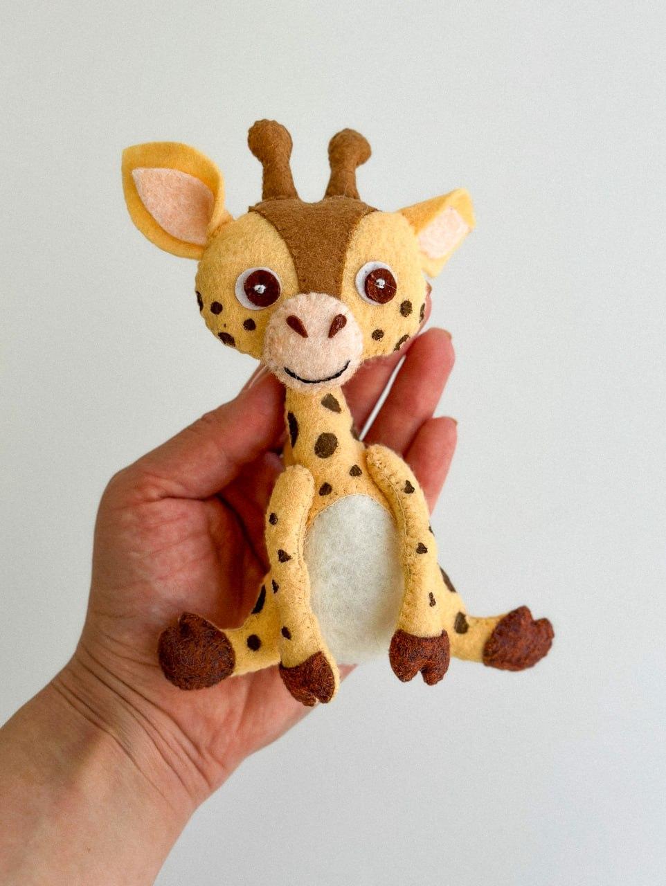 Мягкая игрушка фетровая жираф ручная работа (29472355) - фото 3 Мягкая игрушка фетровая жираф ручная работа (29472355) - фото 3