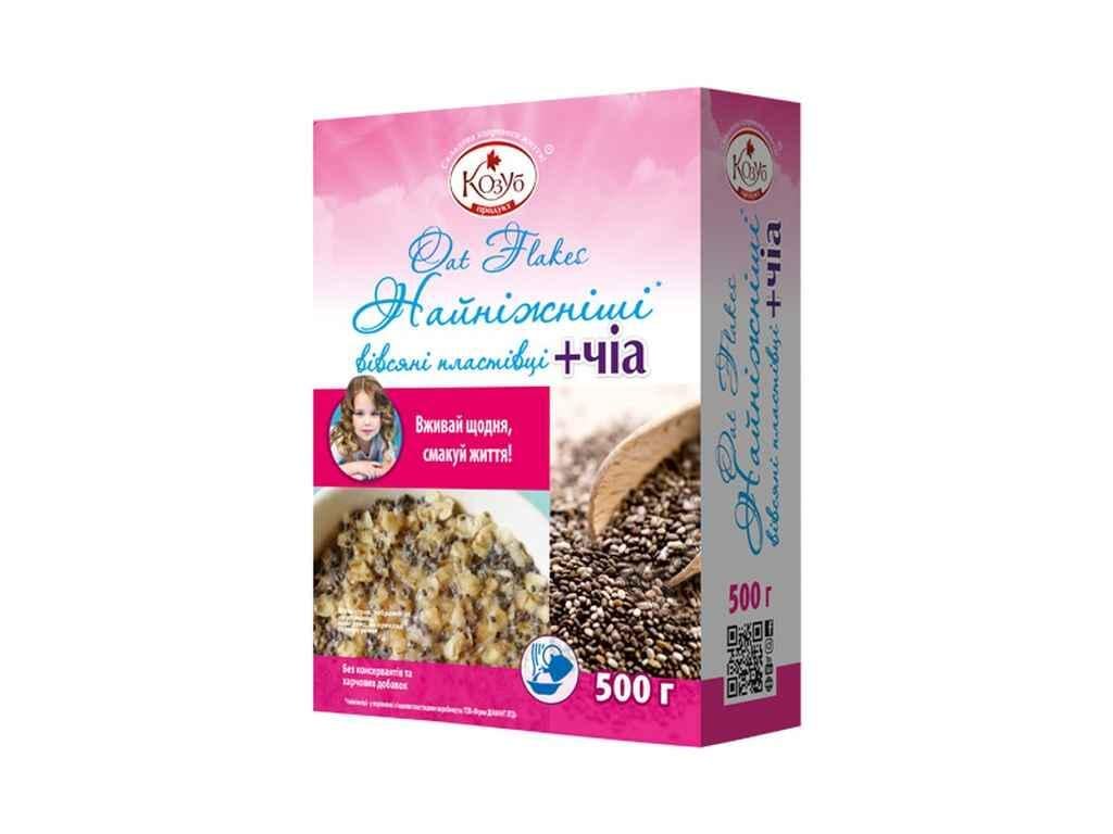 Хлопья Козуб Продукт Самые нежные овсяные/чиа 500 г (858618)