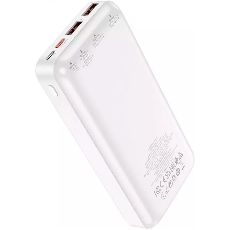 Внешний аккумулятор Hoco J101A Astute 20000 mAh 22,5W White - фото 3