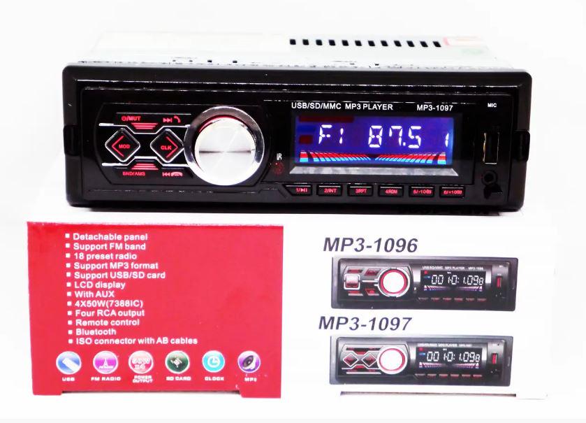 Автомагнітола 1DIN 1097BT Bluetooth/MP3 Player/FM/USB/microSD/AUX (17504) - фото 2