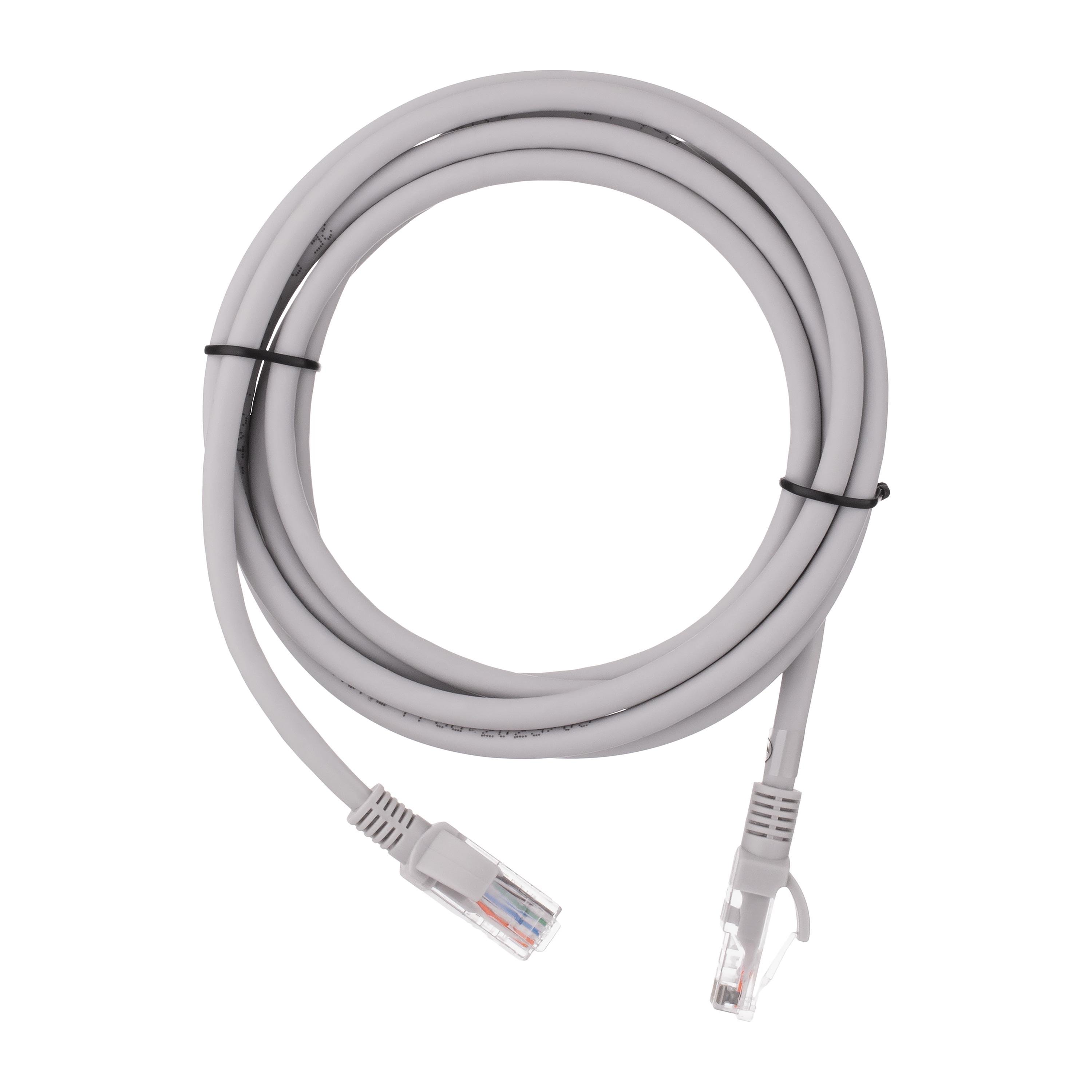 Патч-корд 2E Cat.6 UTP 26AWG RJ-45 LSZH 2 м Серый (2E-PC6CU-UTP2LSZH-GRY) - фото 1