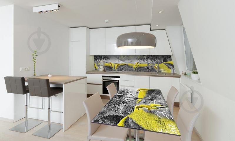 Наклейка виниловая на стол Zatarga «Желтые поля» 650х1200 мм Z180701/1st