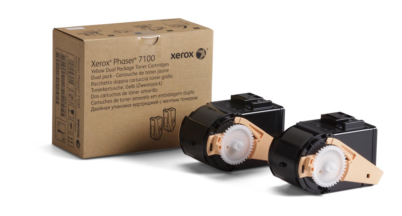 Тонер-картридж Xerox для устройств PH7100 Желтый (106R02611)