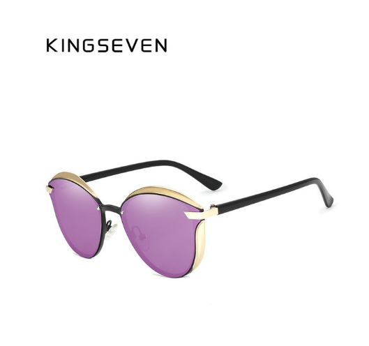 Женские солнцезащитные очки KINGSEVEN DESIGN N7824 Кошачий глаз с поляризованными линзами Фиолетовый - фото 4 Женские солнцезащитные очки KINGSEVEN DESIGN N7824 Кошачий глаз с поляризованными линзами Фиолетовый - фото 4
