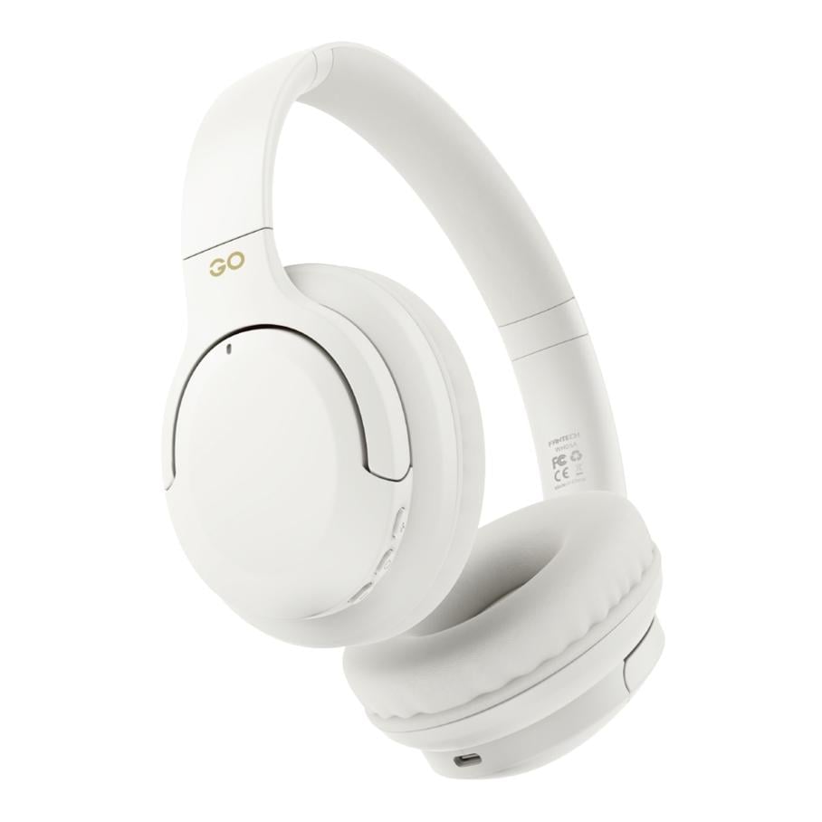 Гарнитура беспроводная Fantech Go Vibe WH05A ANC Bluetooth 5.3 шумоподавления -23дБ драйверы 40 мм 35 ч USB-C White (36299411)