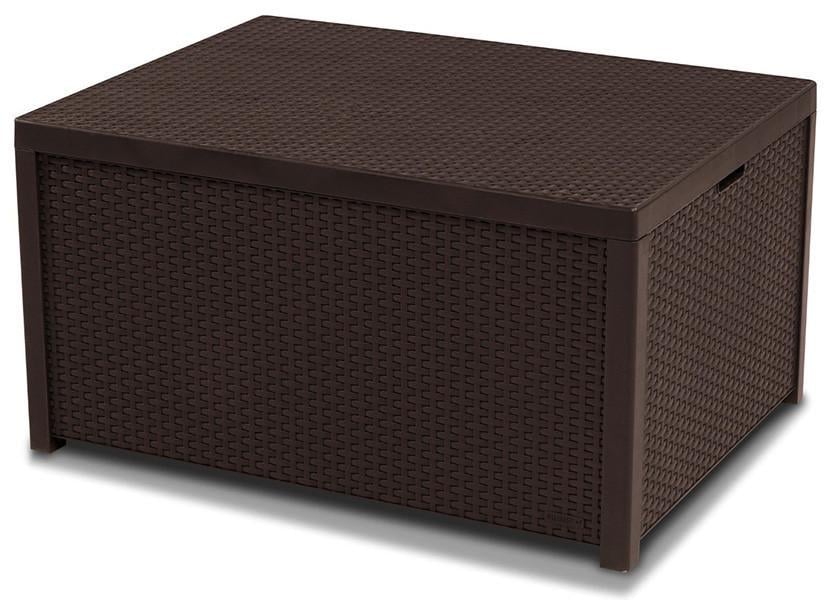 Стіл-скриня кавовий Keter Arica 79х59х42 см (Z1CNT00008499)