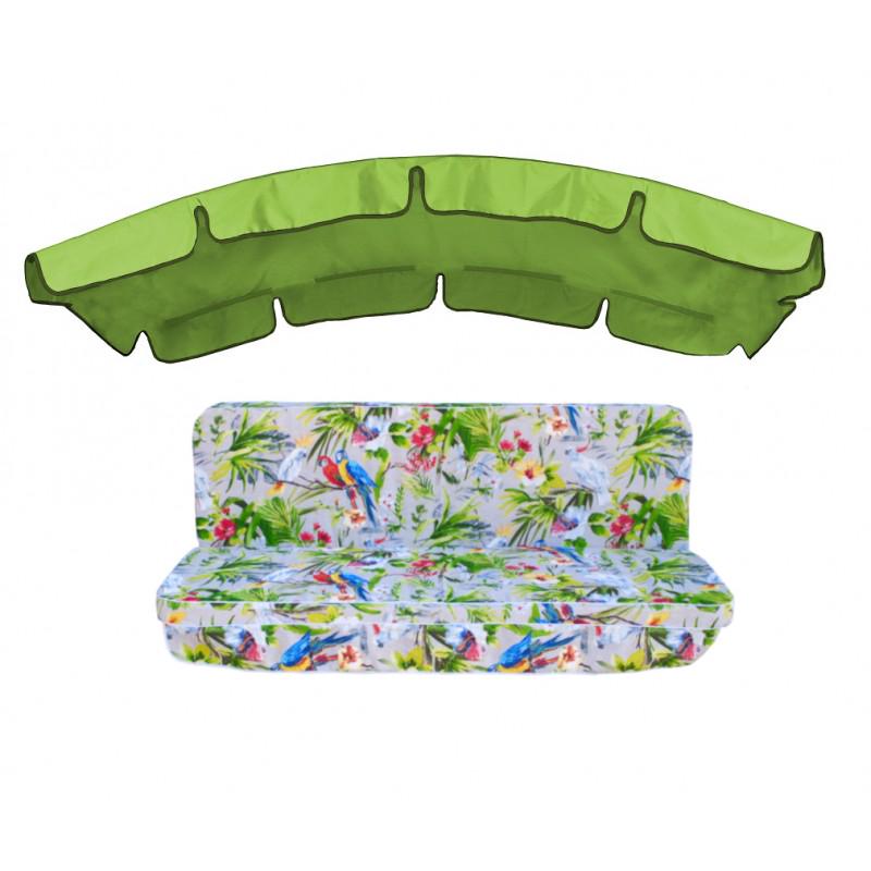 Комплект подушек для качели eGarden Loros Rojo 180x110x6 тент 120x210 Комплект подушек для качели eGarden Loros Rojo 180x110x6 тент 120x210
