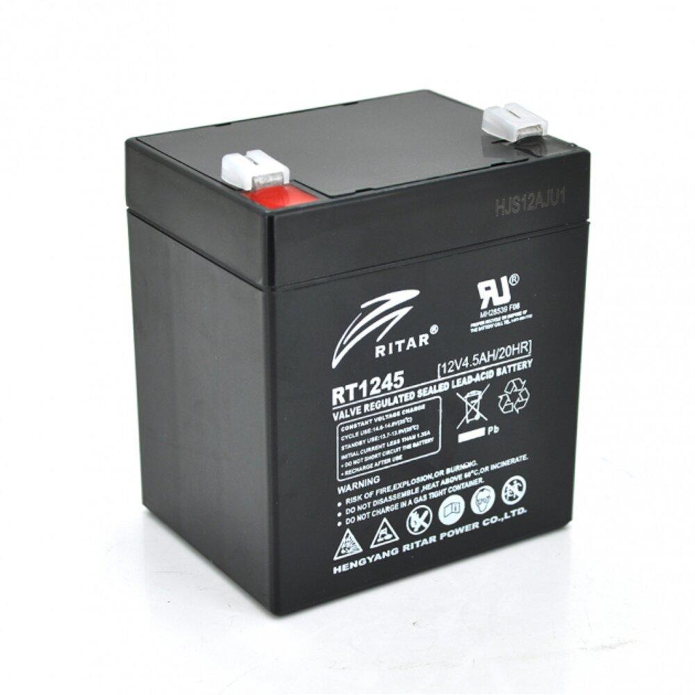 Батарея аккумуляторная AGM Ritar RT1245B 12 V 4,5 Ah