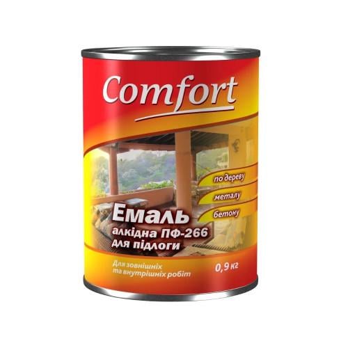 Эмаль алкидная для пола Comfort ПФ-266 0,9 кг Желто-коричневый (12584)