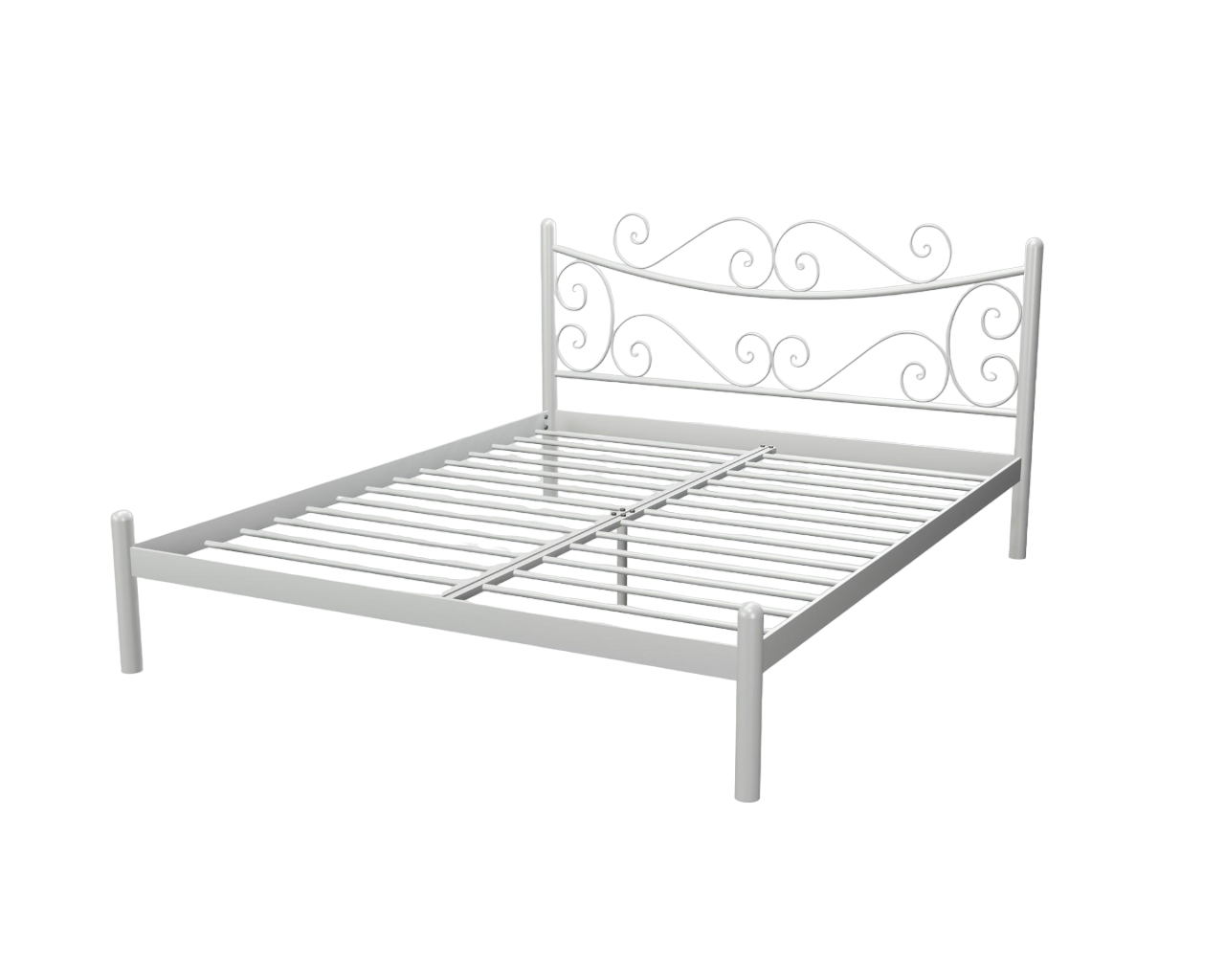 Кровать двухспальная AzalyaDesign 140х190 см Белый (ten_0002)