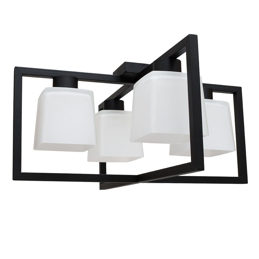 Люстра потолочная MSK ELECTRIC Boston NL 400230-4 BK на четыре плафона под лампу Е27 Черный