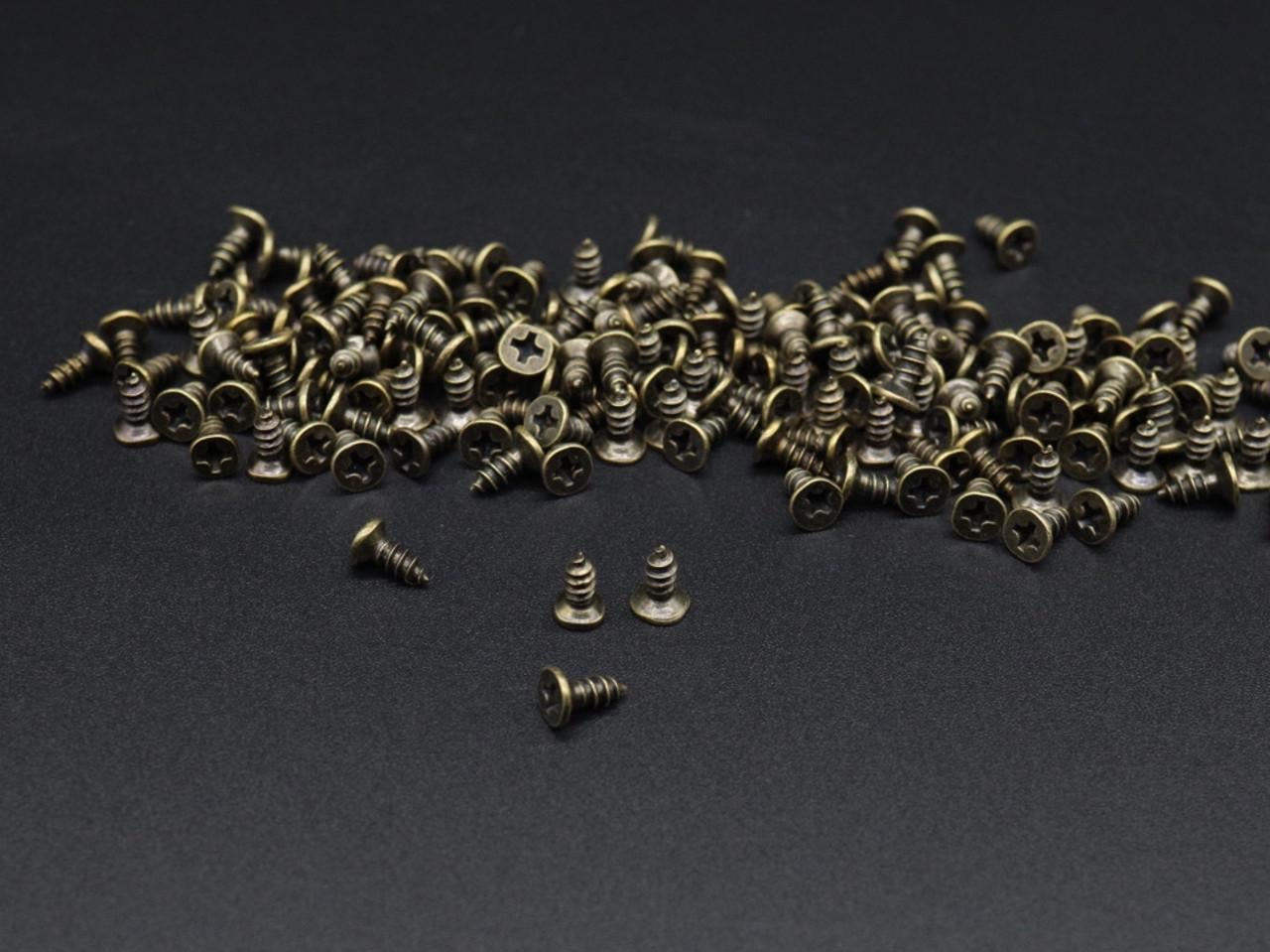 Саморіз для кріплення під дерево 3х8 мм уп. 100 г Стара латунь (553092035)