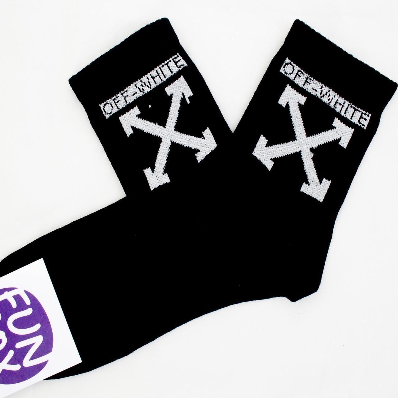 Шкарпетки з принтом "Off-white" Чорний (1096354719)