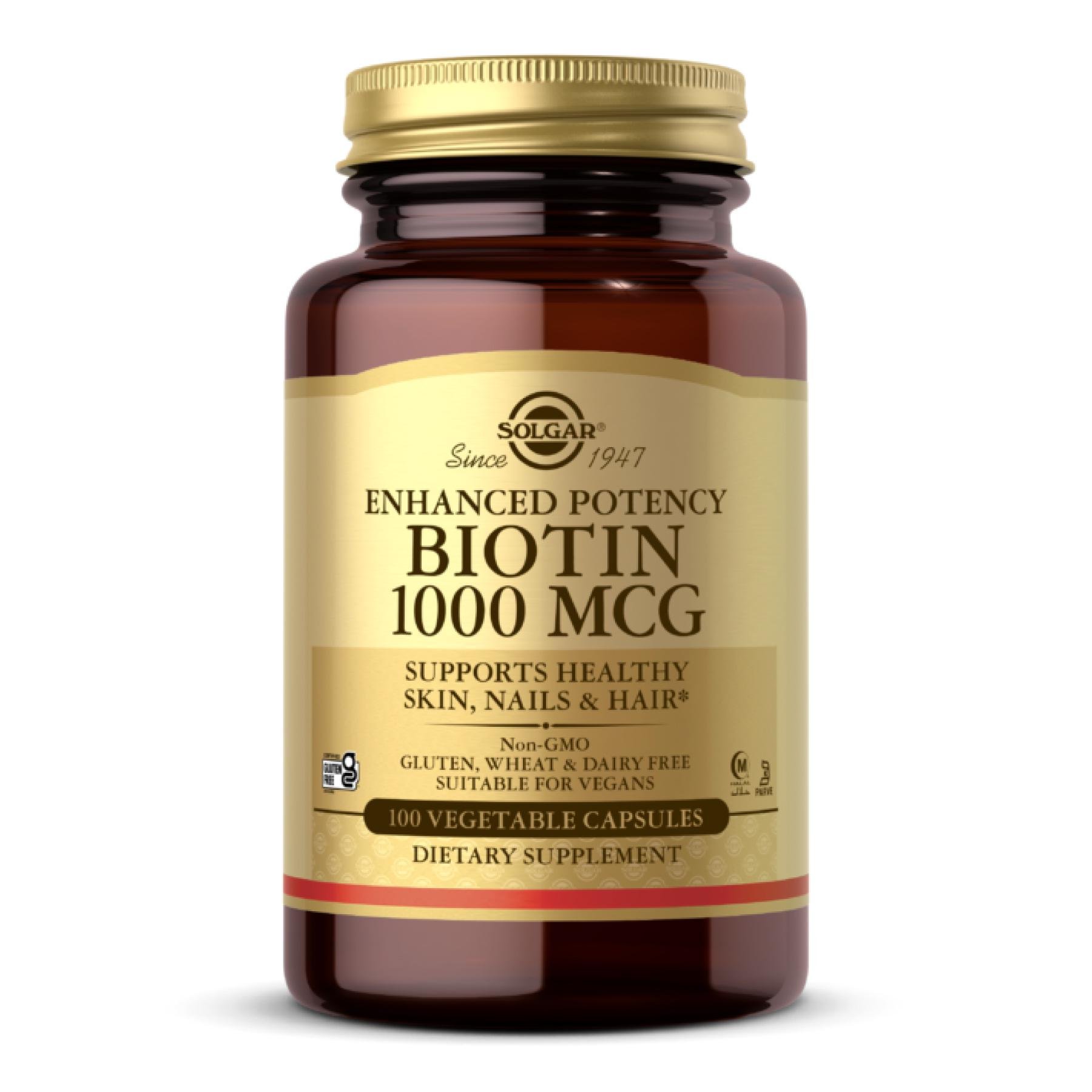 Натуральна добавка Biotin 1000 mcg 100 vcaps (2022-10-2982)