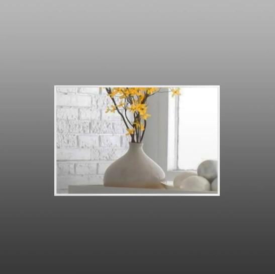 Дзеркало настінне в алюмінієвій рамі 700х500 мм Білий (29512794) - фото 2 Дзеркало настінне в алюмінієвій рамі 700х500 мм Білий (29512794) - фото 2