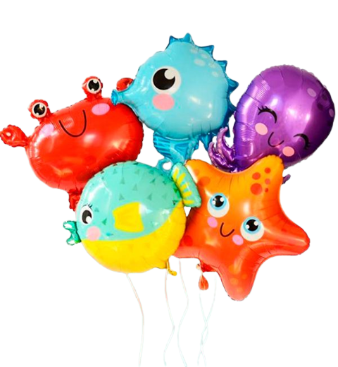 Набор воздушных шаров Морские друзья 5 шт. (414922) Набор воздушных шаров Морские друзья 5 шт. (414922)