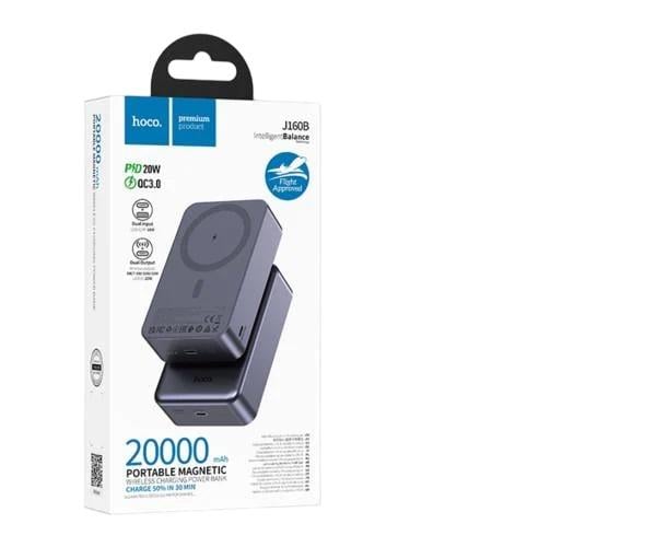Аккумулятор внешний Hoco J160B PD20W 20000mAh Grey Аккумулятор внешний Hoco J160B PD20W 20000mAh Grey