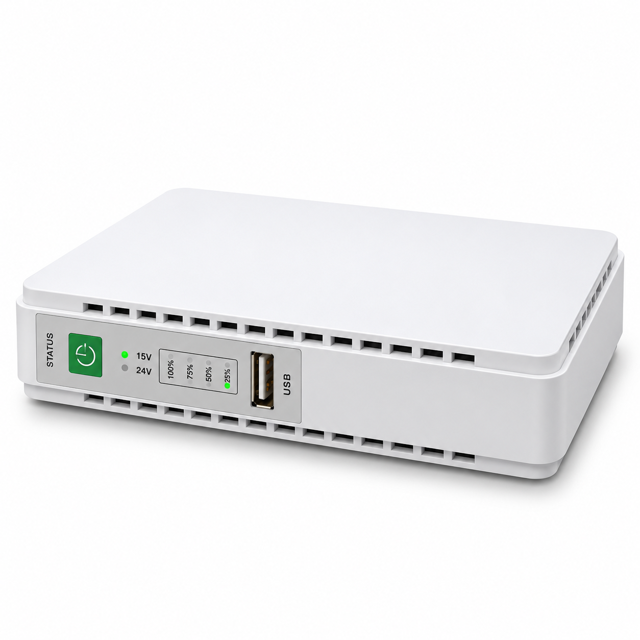 ИБП для роутера GPON Mini UPS Wi-Fi ONU DC 5/9/12V PoE 15V 24V 8800 mAh 18W Белый (aef462d0)
