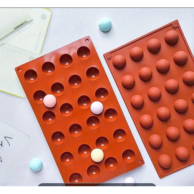 Форма силиконовая Полусфера на 24 изделия 29х17 см (13228)