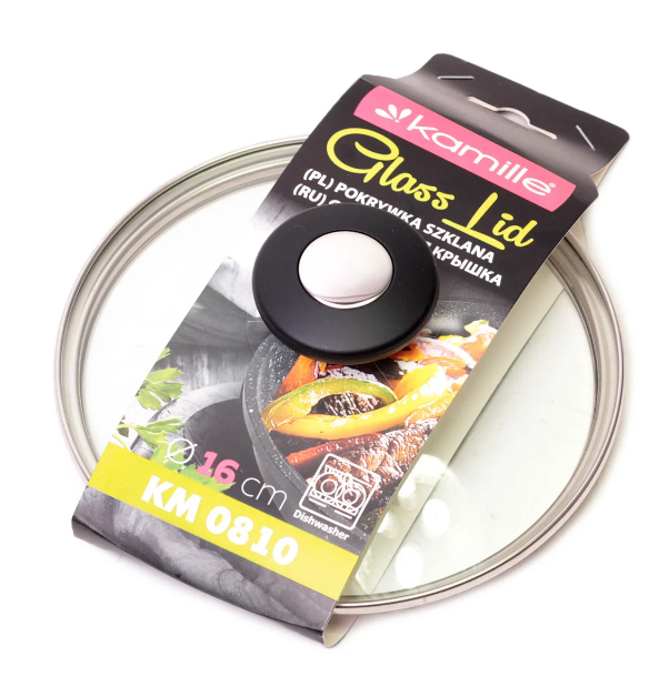 Кришка скляна Kamille 16 см (KM-0810)
