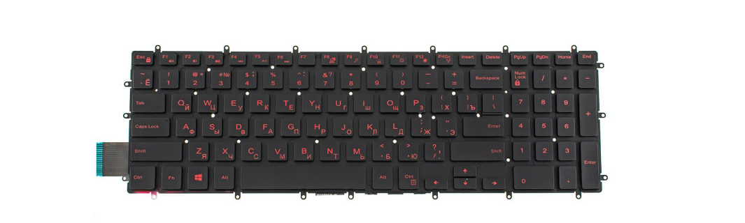 Клавиатура для ноутбука Dell Inspiron 5765 подсветка клавиш (123234)