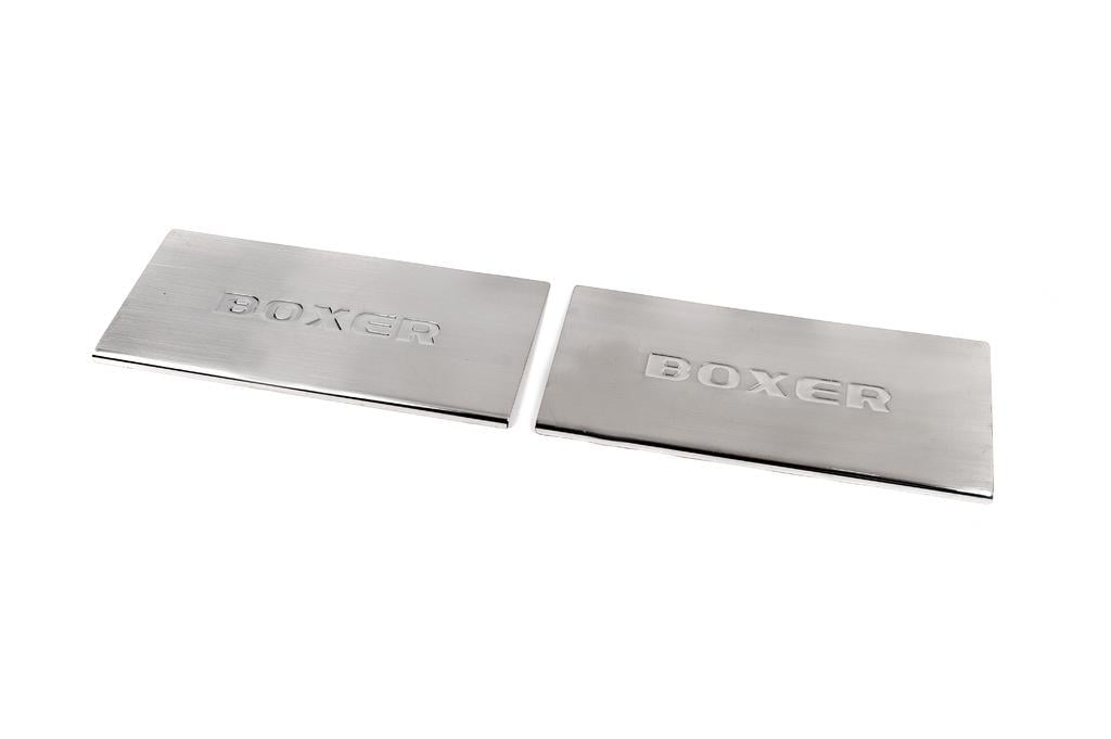 Накладки на внутренние пороги Carmos V2 для Peugeot Boxer 2006-2025 гг. нержавеющая сталь Хром