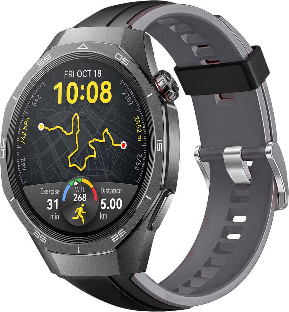 Ремешок Coholl для Huawei Watch GT 5/GT 5 Pro 46 мм Black Grey (38662-53) Ремешок Coholl для Huawei Watch GT 5/GT 5 Pro 46 мм Black Grey (38662-53)