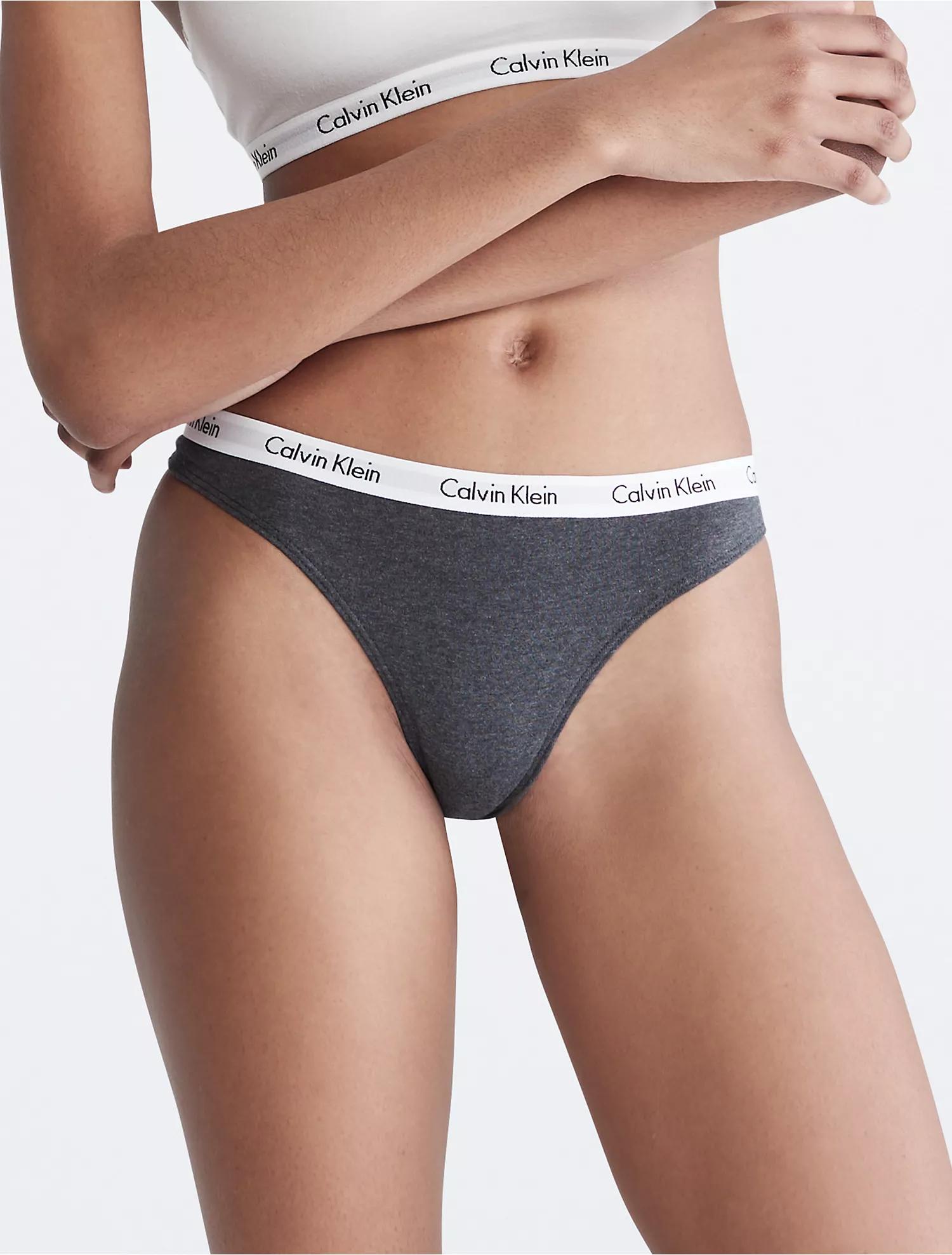 Набір жіночих трусів тонг Calvin Klein XL Різнокольоровий (1159789731) - фото 2