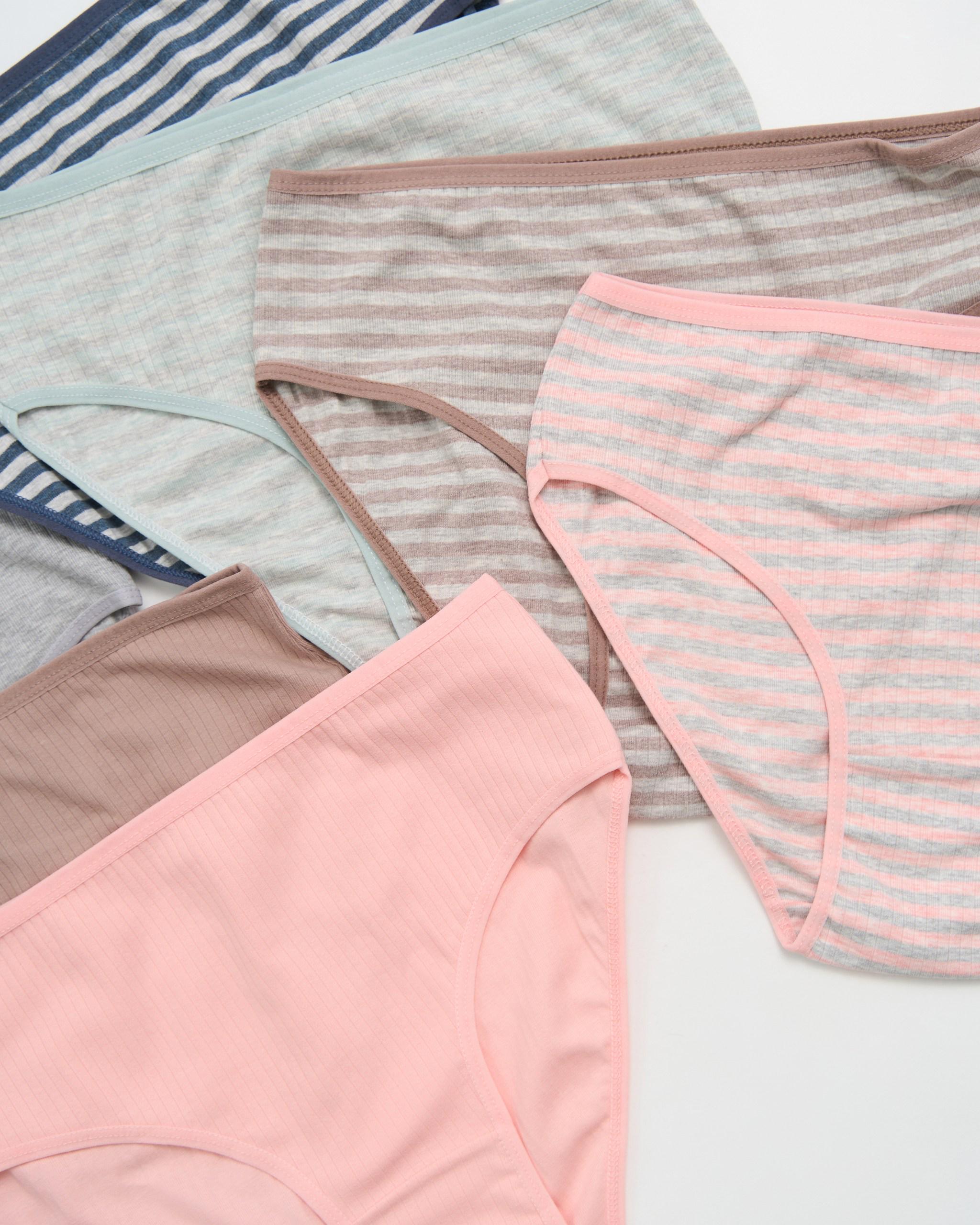 Набор трусиков женских неделек батал рубчик 7 шт. 5XL (724161) - фото 2