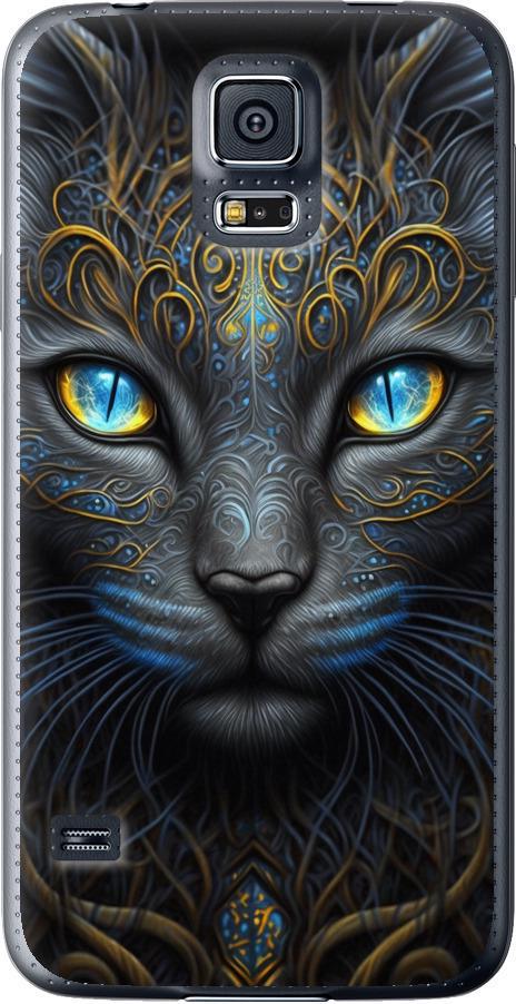 Чехол на Samsung Galaxy S5 Duos SM G900FD Кошка (5548t-62-42517)
