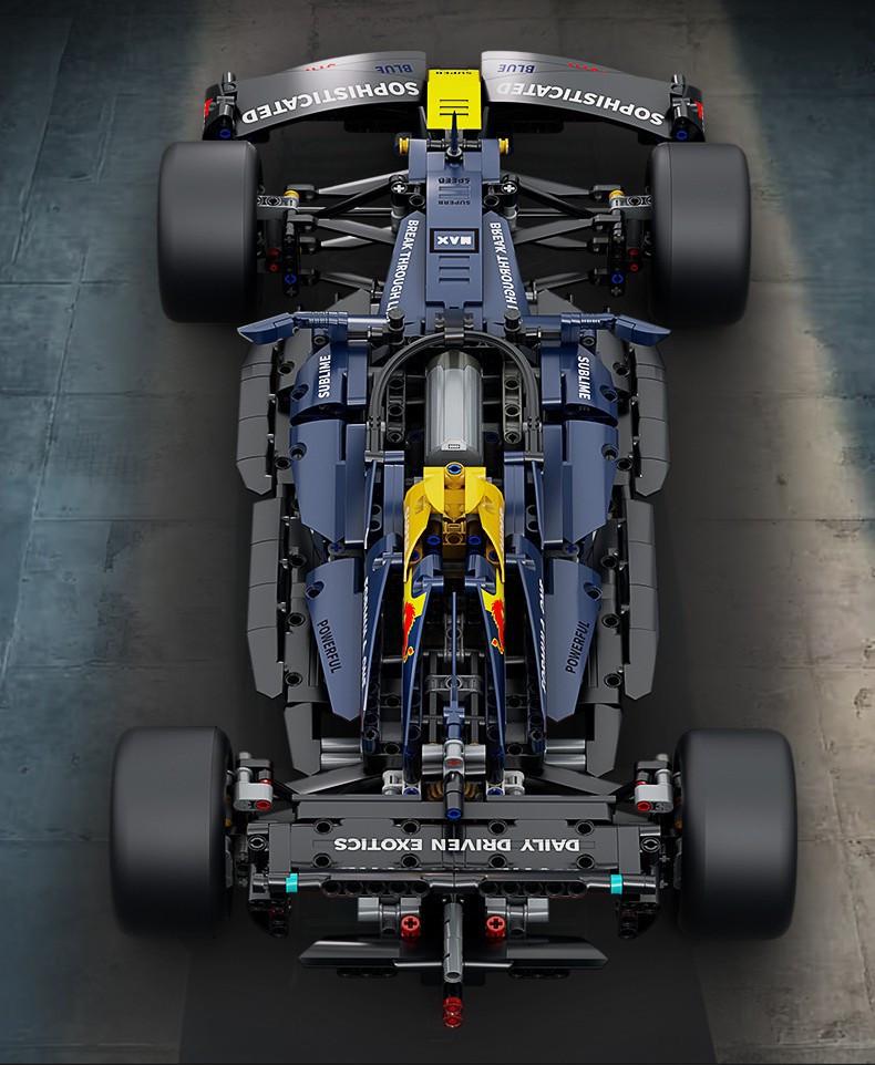 Конструктор на радиоуправлении 1:10 Red Bull Racing F1 Формула 1 гоночная машина с мотором и пультом 56 см Синий (RB20) - фото 6