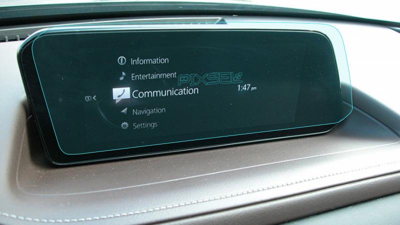 Стекло защитное Pixsel гибридный глянец на монитор Mazda CX 30 13“ 2018-2023