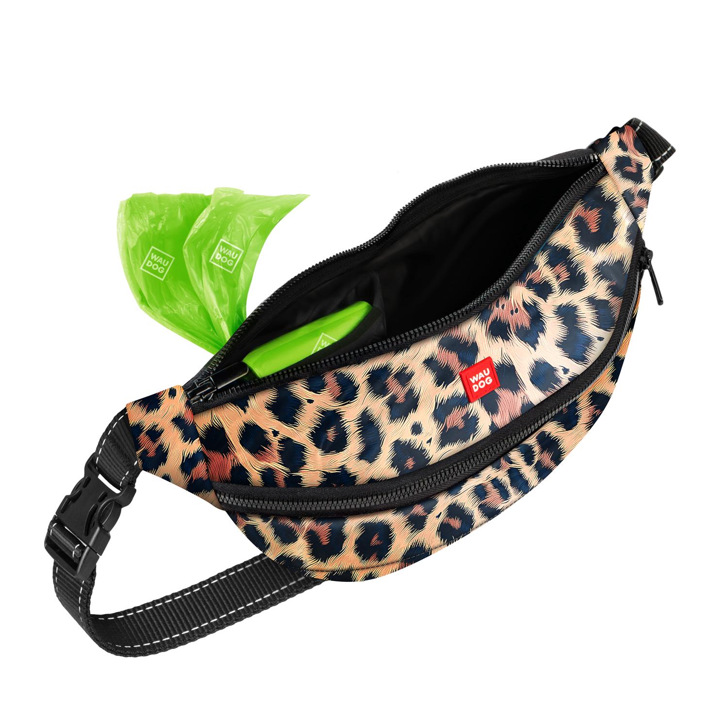Поясна сумка бананка Waudog Family Леопард 33x17x10 см Brown (363-4066) - фото 5 Поясна сумка бананка Waudog Family Леопард 33x17x10 см Brown (363-4066) - фото 5