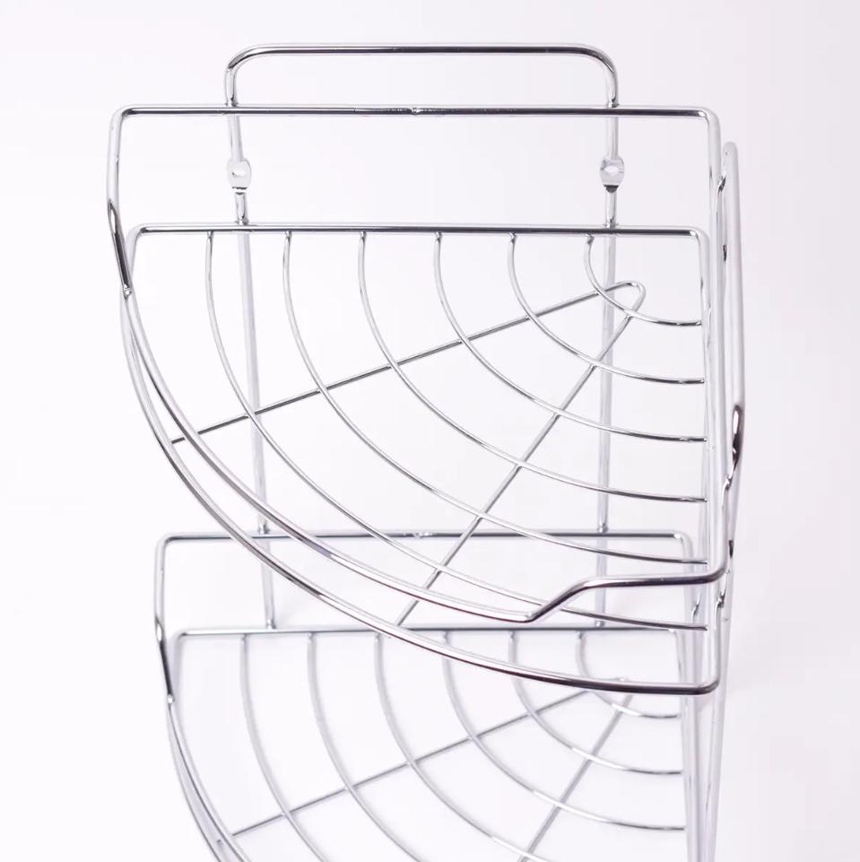 Полиця 2-ярусна кутова Besser хромована 29,5х22х33 см (MKM-0435D) - фото 6 Полиця 2-ярусна кутова Besser хромована 29,5х22х33 см (MKM-0435D) - фото 6