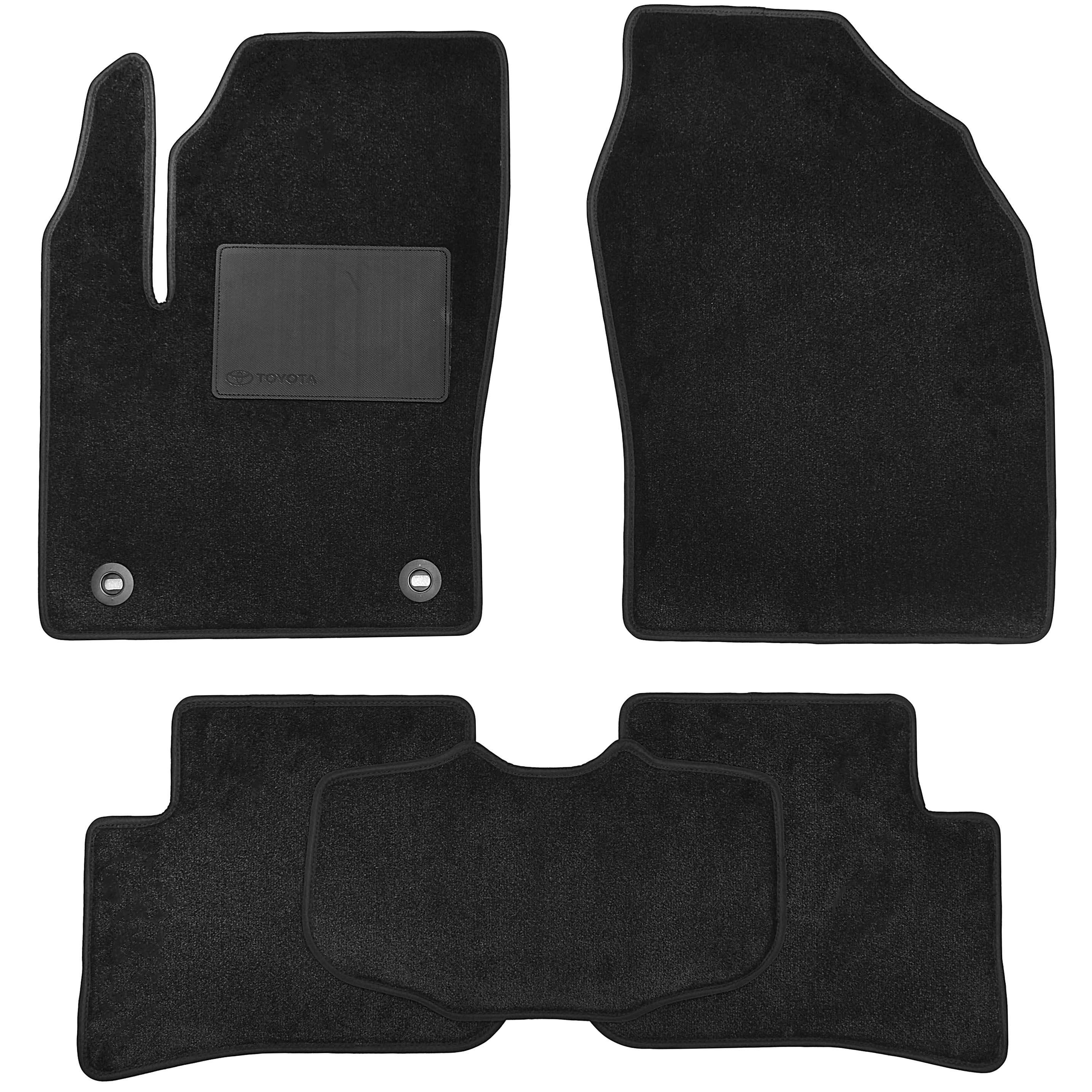 Коврики в салон Optimal для Toyota C-HR 2016+ AWD текстильные Черный (165538)