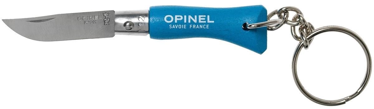 Нож-брелок складной Opinel №2 Viroblock 57-58 HRC нержавеющая сталь Sandvik 12C27 35 мм Голубой (2275755352)