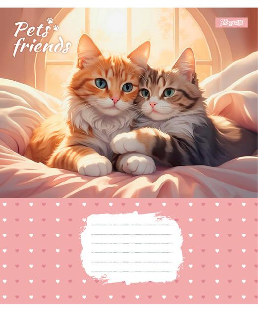 Тетрадь ученическая школьная 1 вересня Pets Frinds А5/12 лин. (768067)