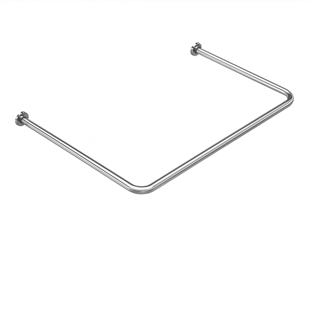 Карниз для ванной Artlend 70х170х70 см П-образная Хром (karn70х170).